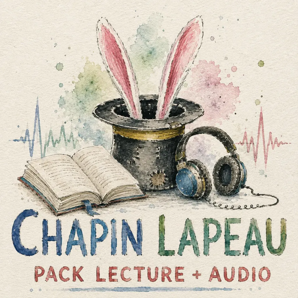 Chapin Lapeau – Pack lecture & audio